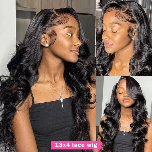 30 40 Inch Hd Body Wave Lace Front Wig Pre Plucked 13x4 13x6 Loose Wave Lace Frontal Wig 100% Human Hair Wigs